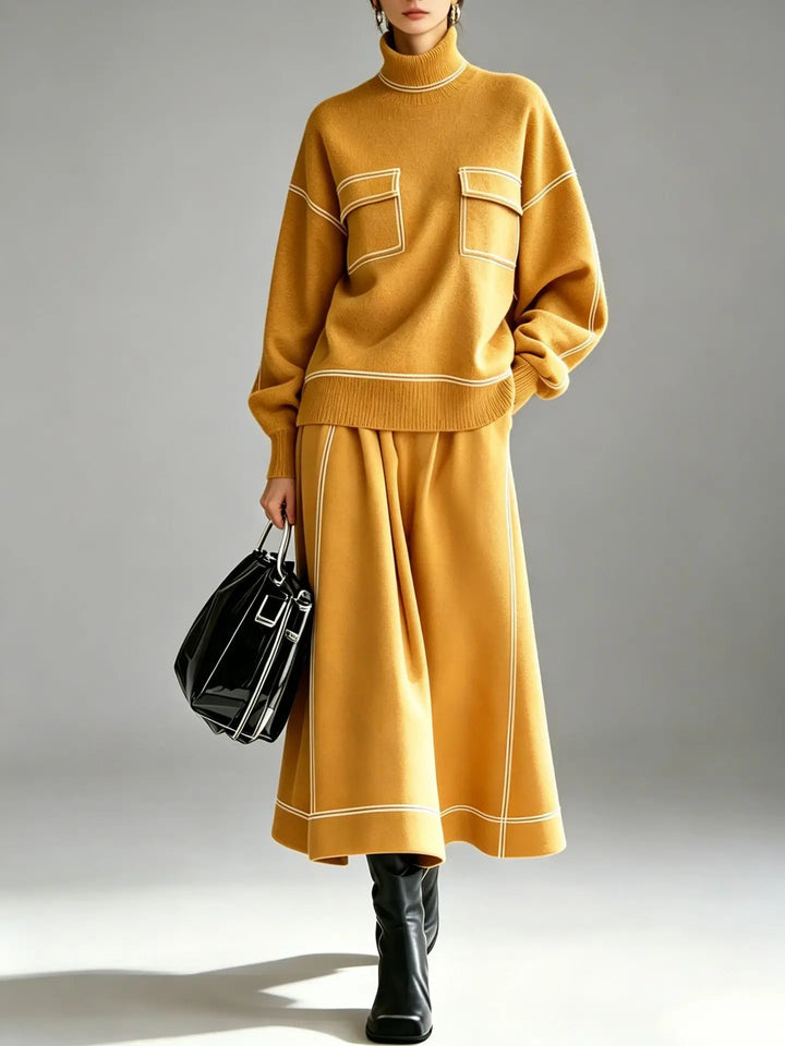 Maren Turtleneck Skirt Set