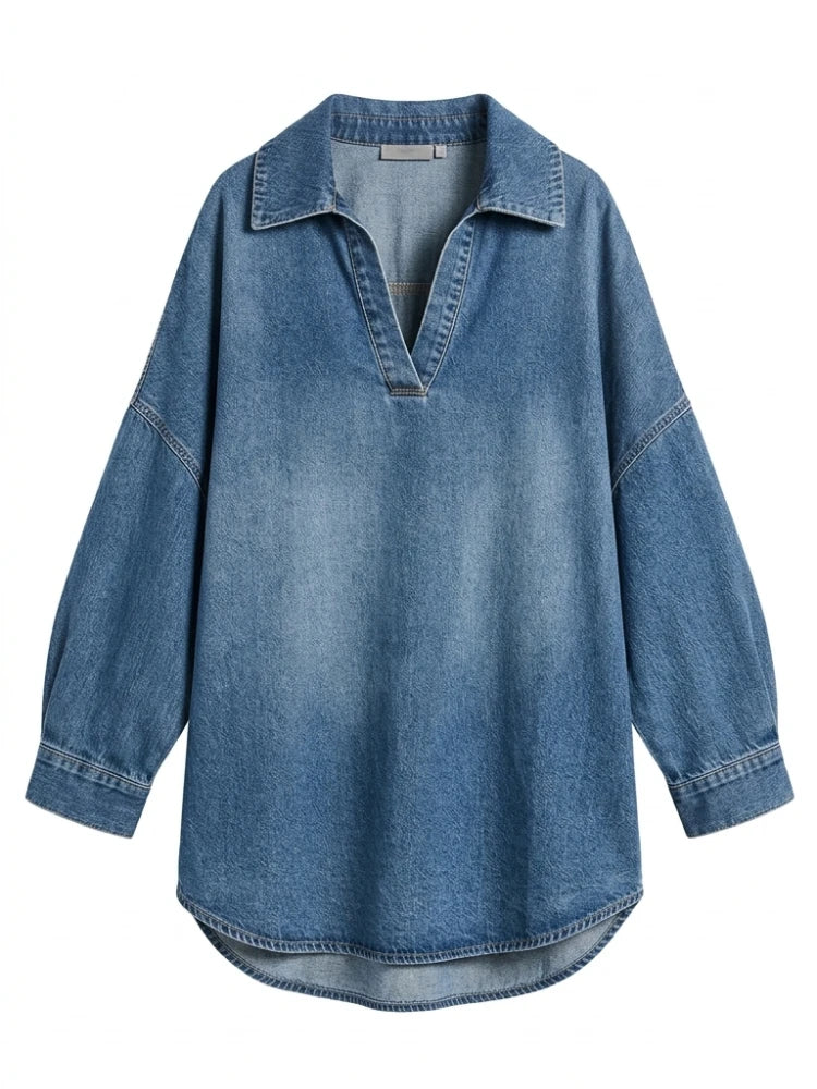 Delphine Washed Denim Shirt