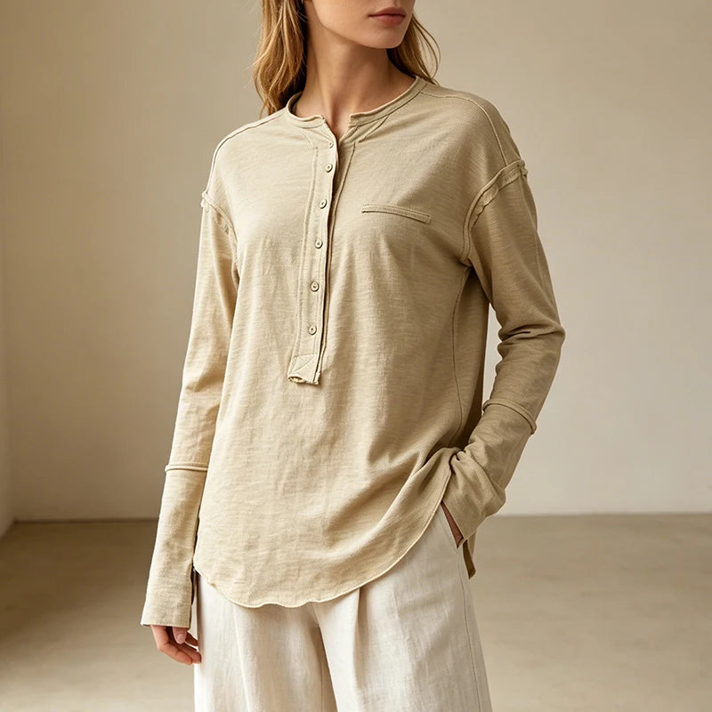Lydia Loose Collared Blouse