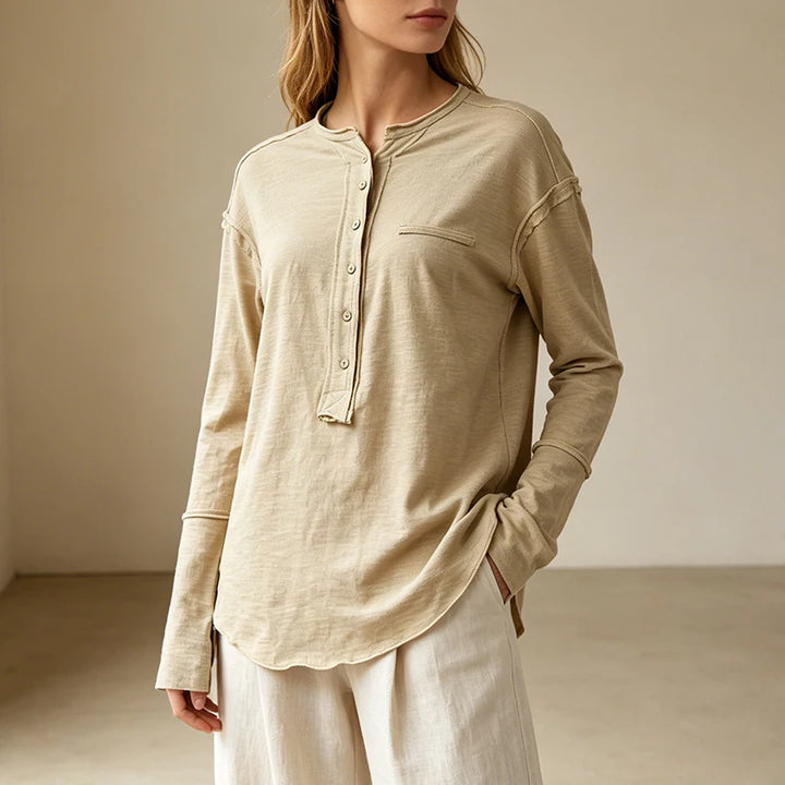 Lydia Loose Collared Blouse