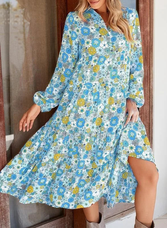 Miriam Floral Bohemian Maxi Dress