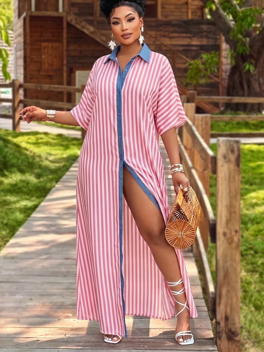 Paloma Stripe Maxi Dress