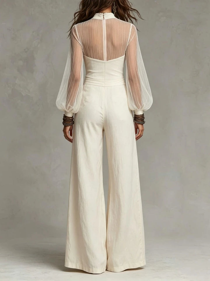 Calista Lantern Sleeve Jumpsuit