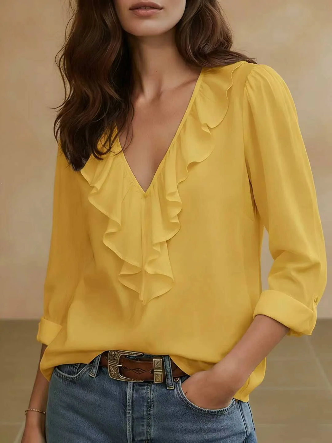 Nicole Boho Ruffle Blouse