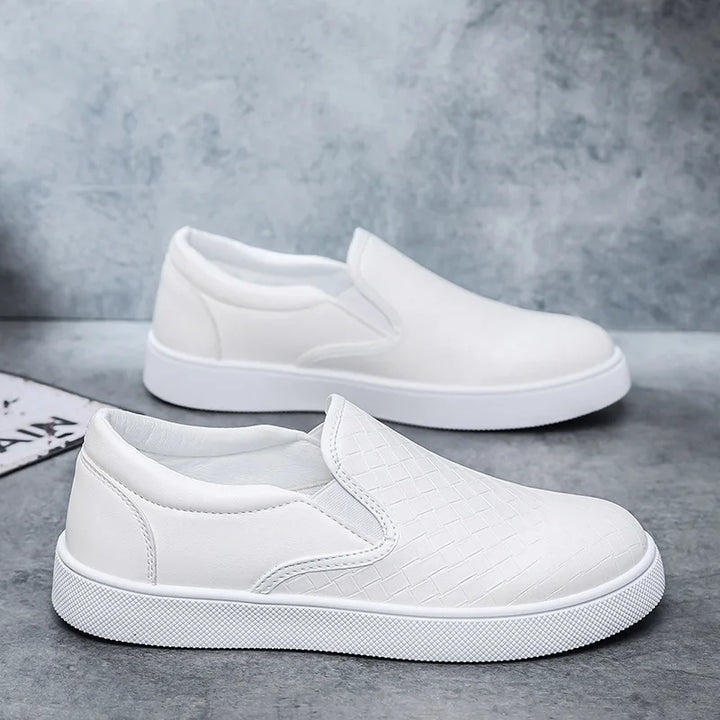 Landon Leather Slip-On Sneakers