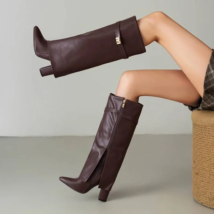 Monroe Square Heel Knee Boots