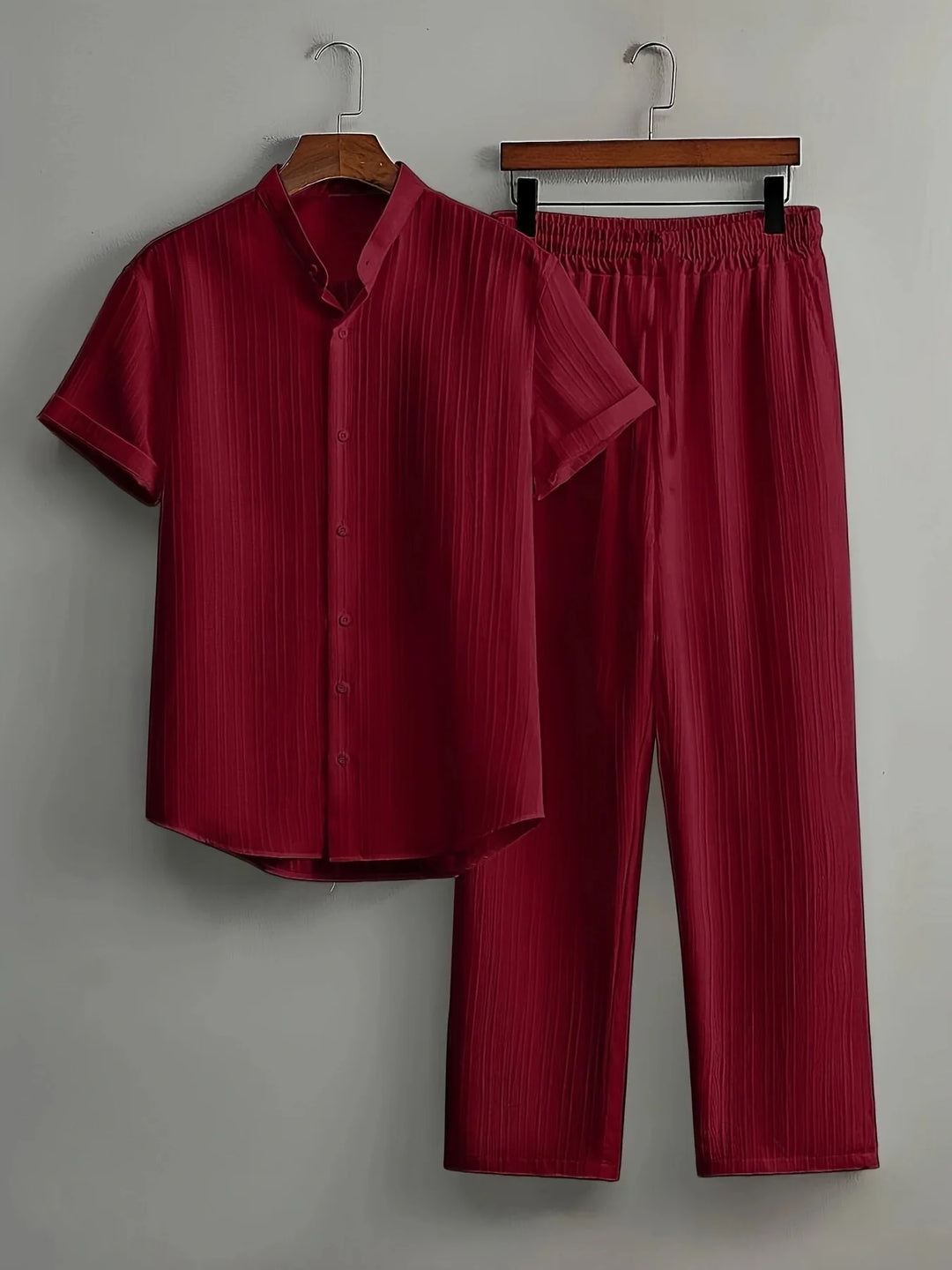 Beckett Comfortable Button Down Pants Set