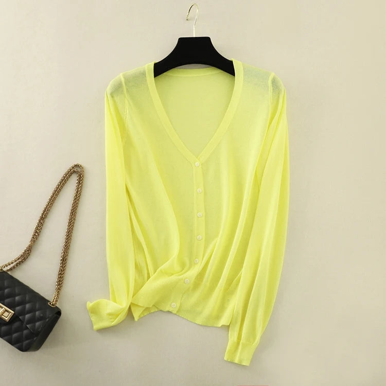 Lysandra Ice Silk Cardigan