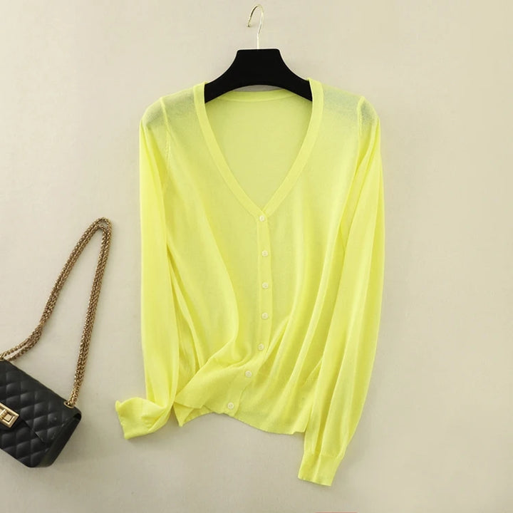 Lysandra Ice Silk Cardigan
