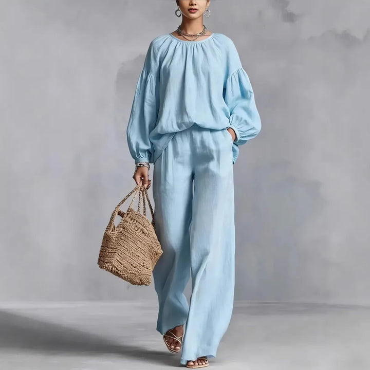 Cressida Lantern Sleeve Trouser Set