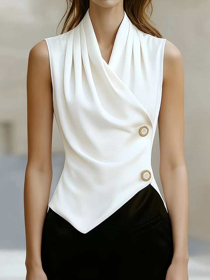 Valeria Draped Neck Blouse