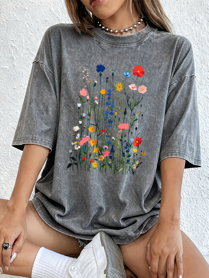 Aubrey Floral Graphic T Shirt