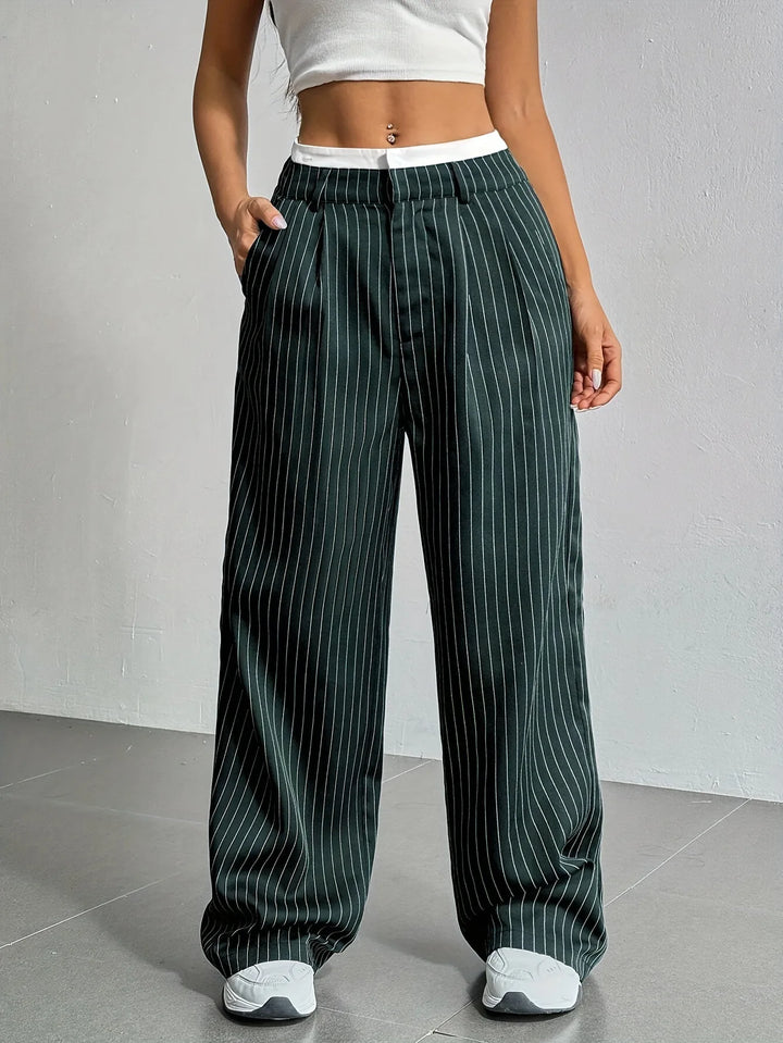 Jolie Classic Striped Pants