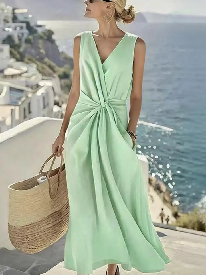 Blair V Neck Sleeveless Maxi Dress