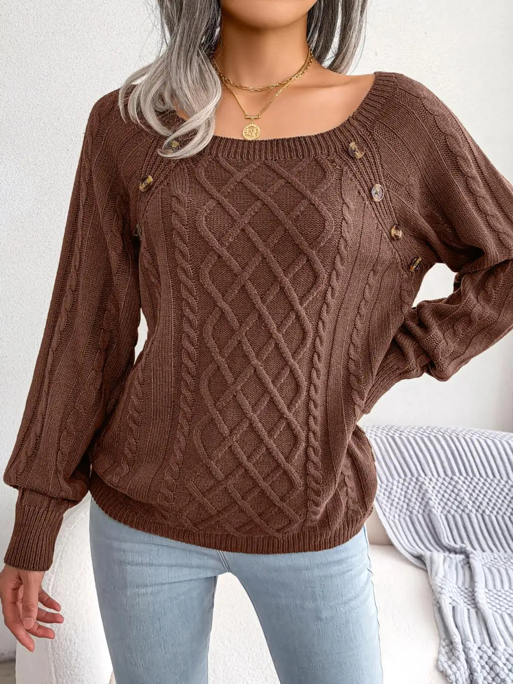 Briony Square Neck Sweater