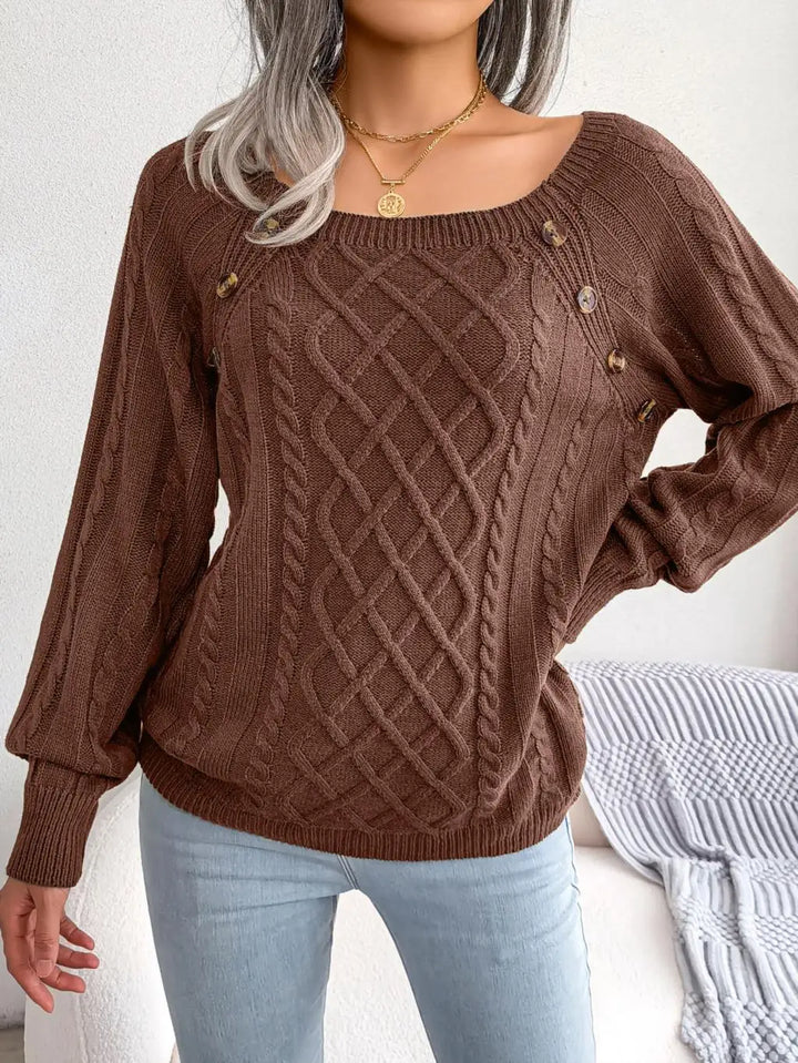 Briony Square Neck Sweater