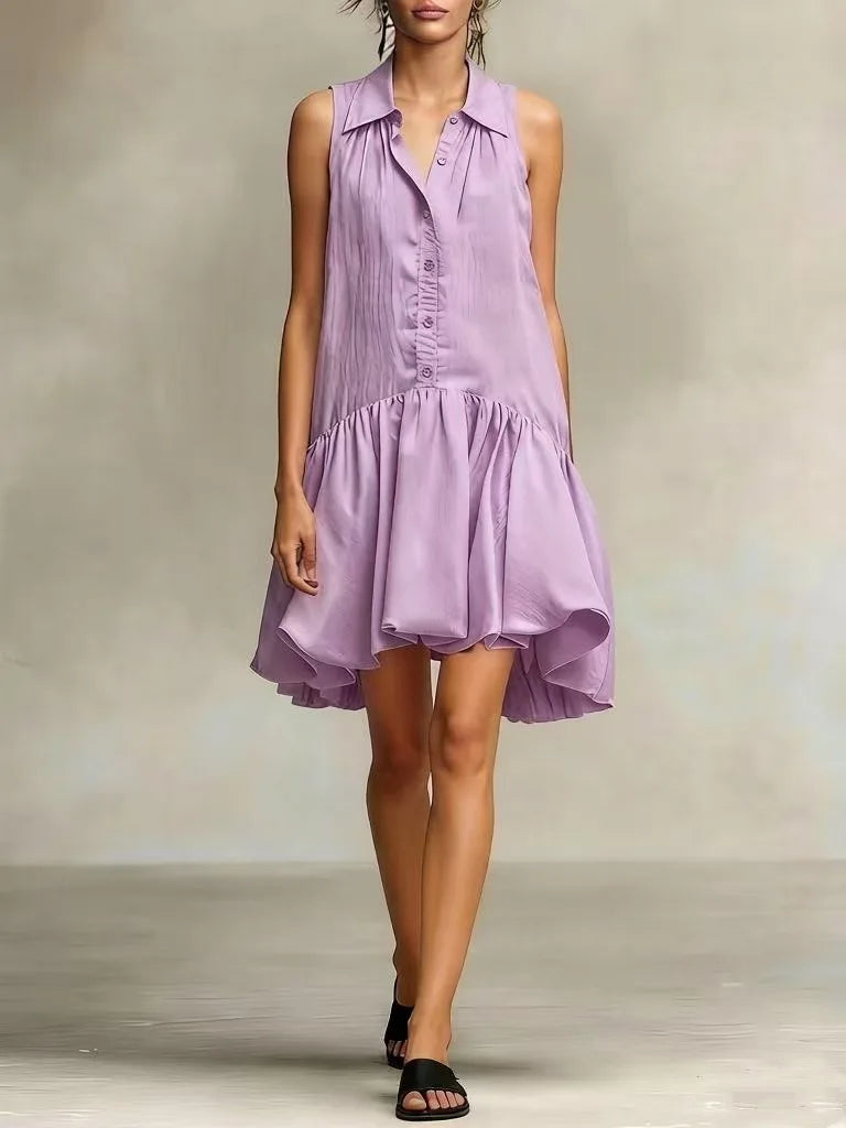 Sienna Breathable Shirt Mini Dress