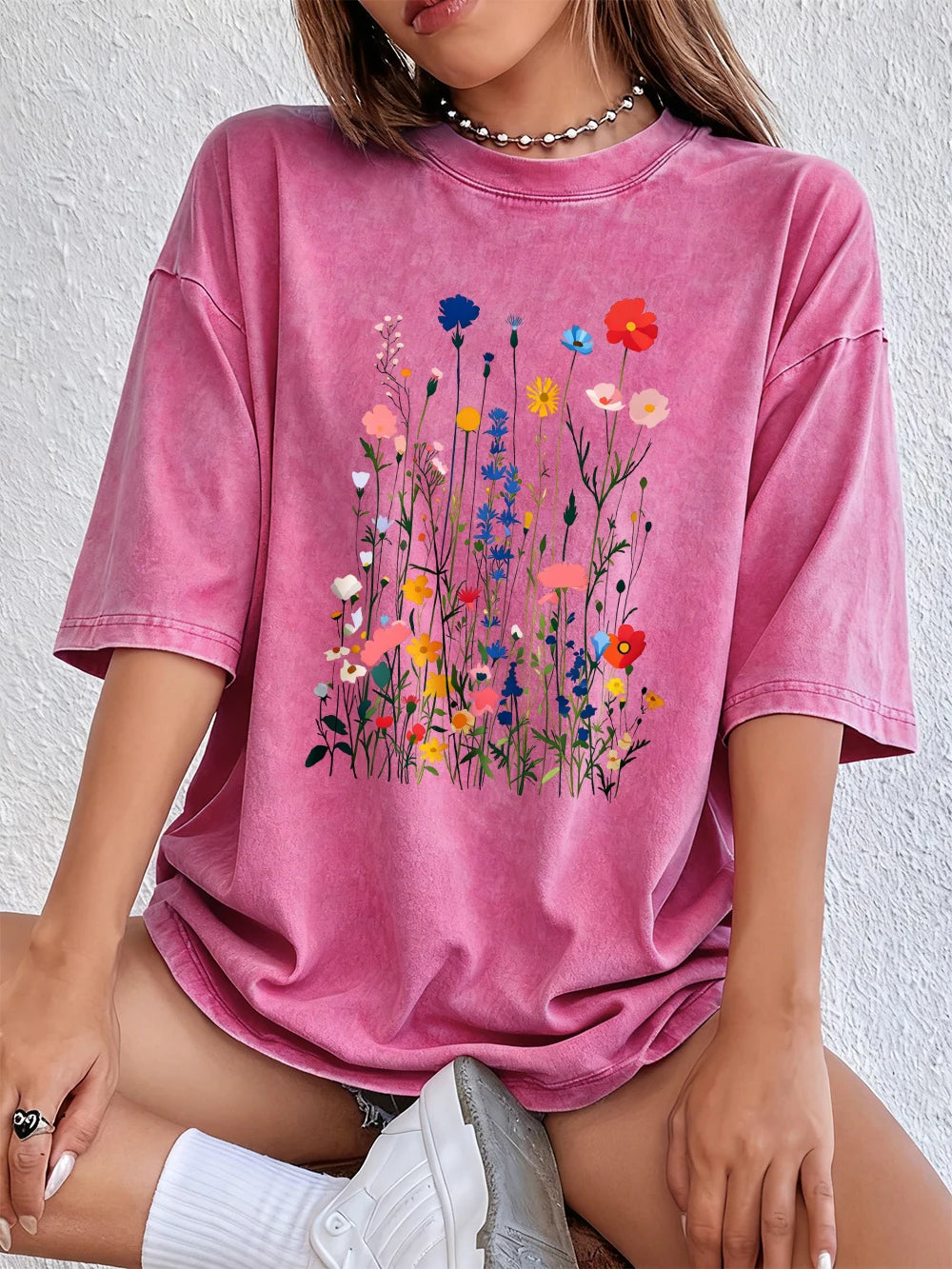 Aubrey Floral Graphic T Shirt