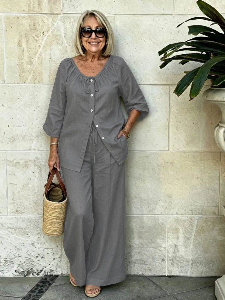 Maeve Summer Relaxed Matching Set