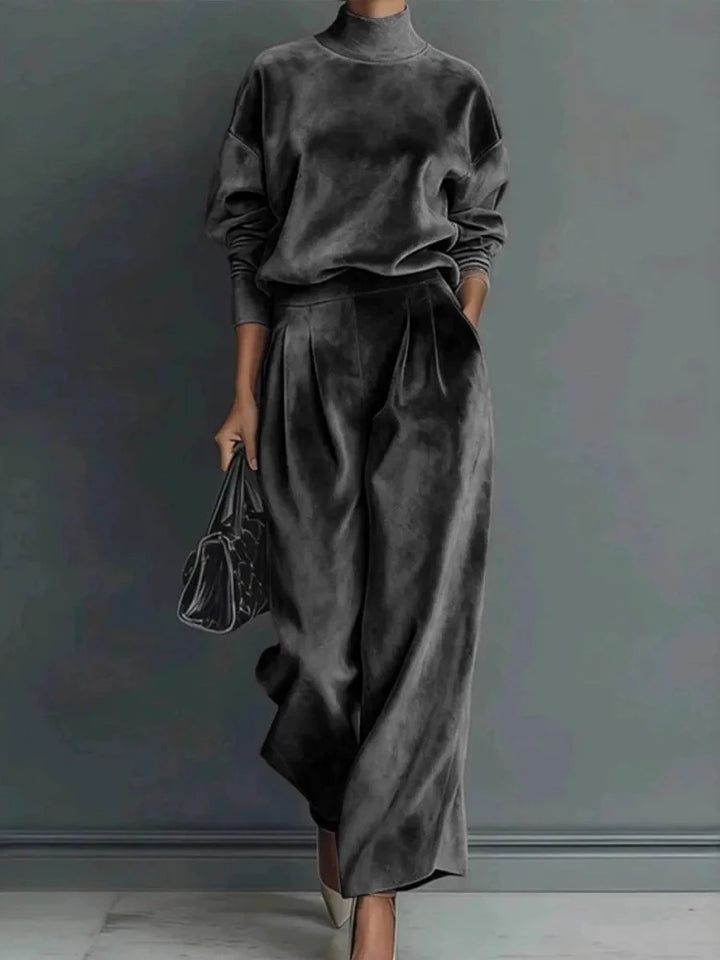 Laurel High Neck Velvet Set