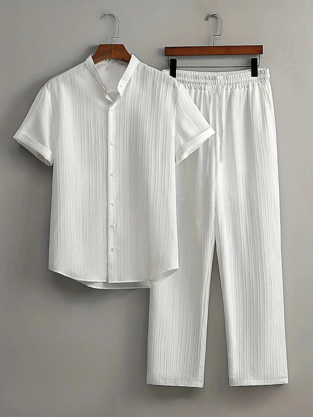 Beckett Comfortable Button Down Pants Set