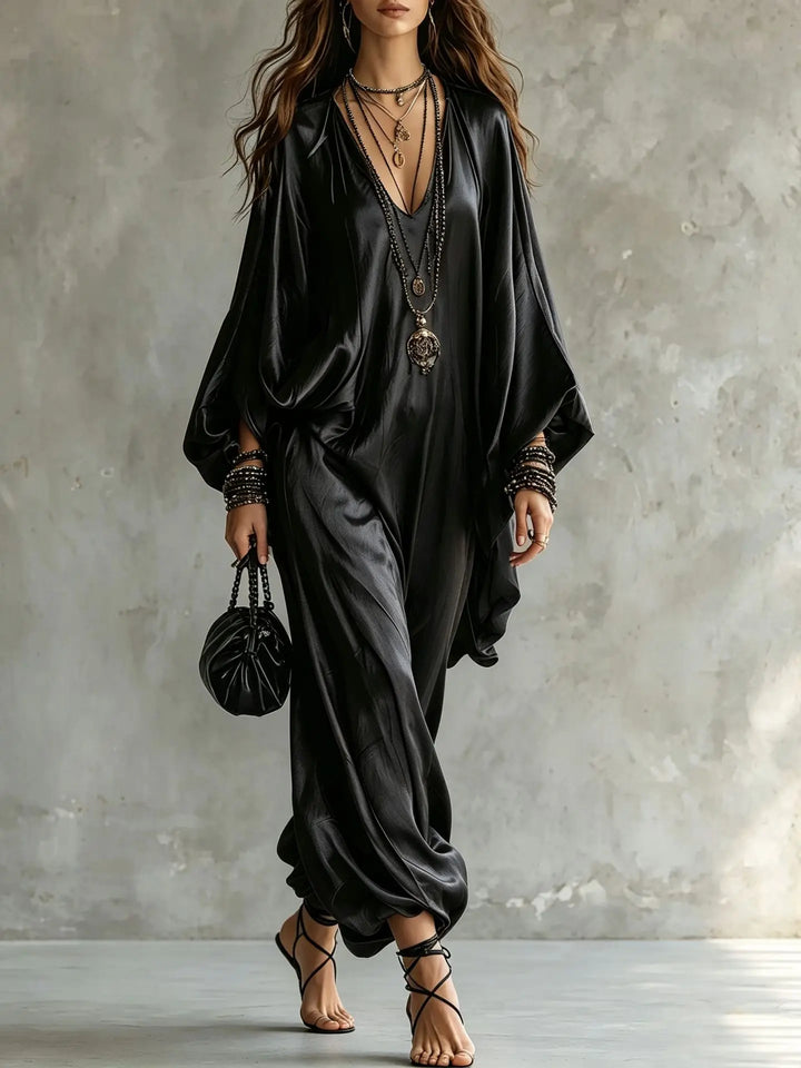Selene Satin Wide Leg Jumpsuit