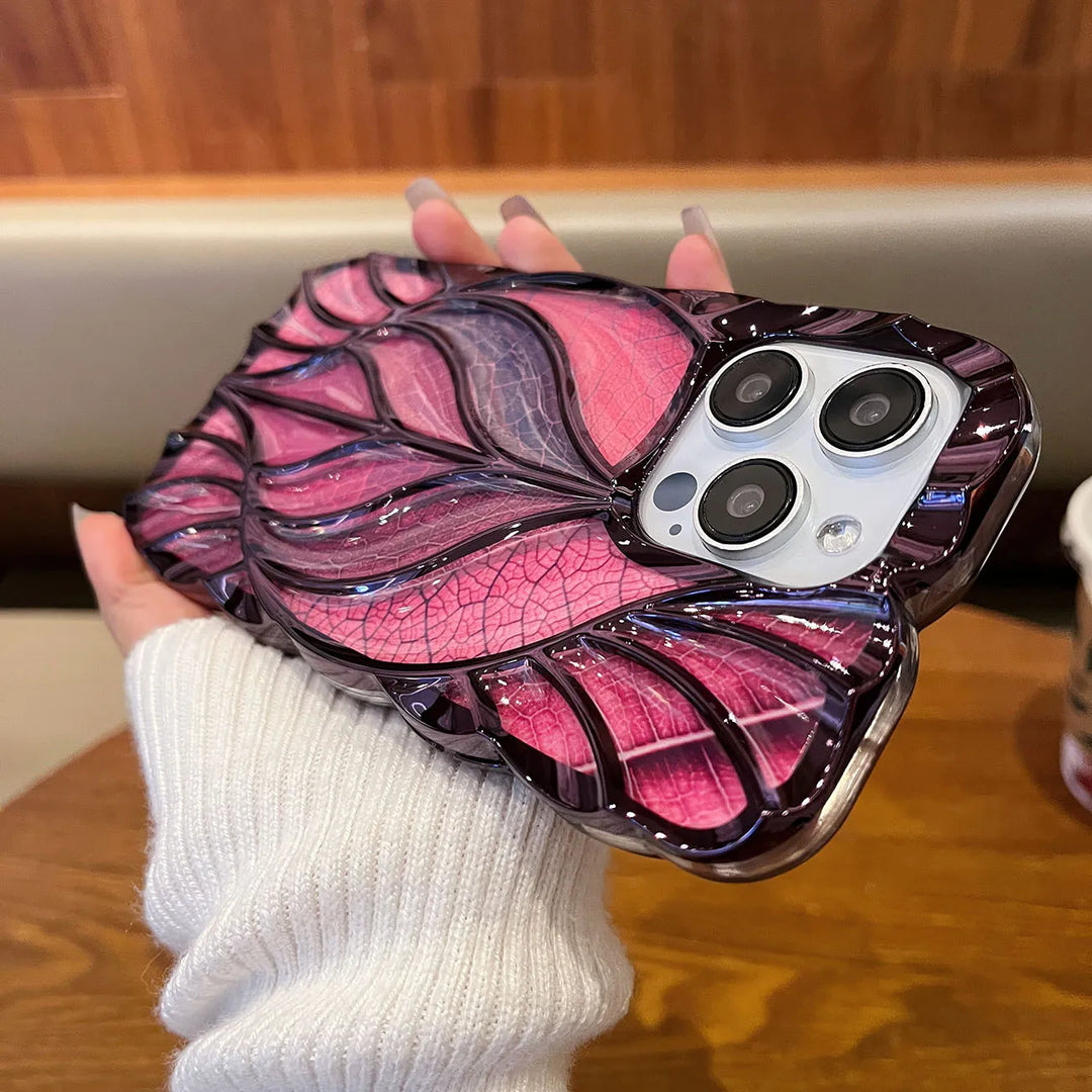 Aurora 3D Leaf Protective iPhone Case