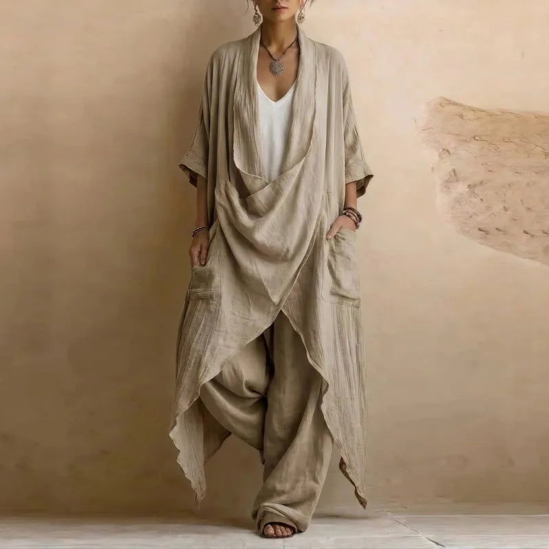 Isolde Crinkle Kimono Set