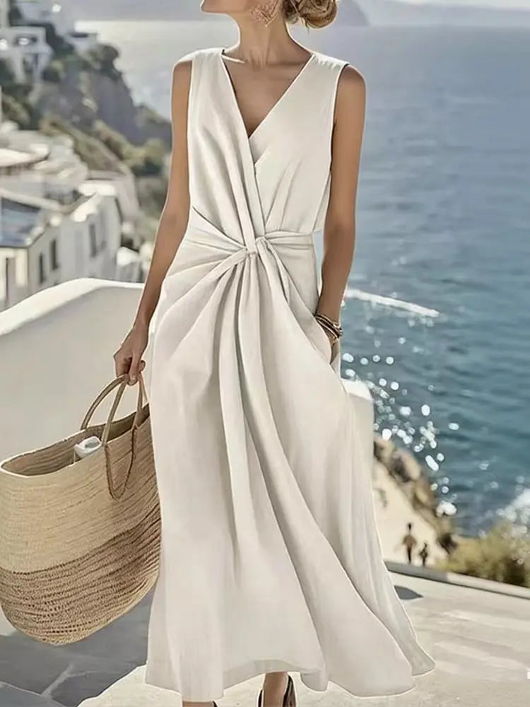 Blair V Neck Sleeveless Maxi Dress
