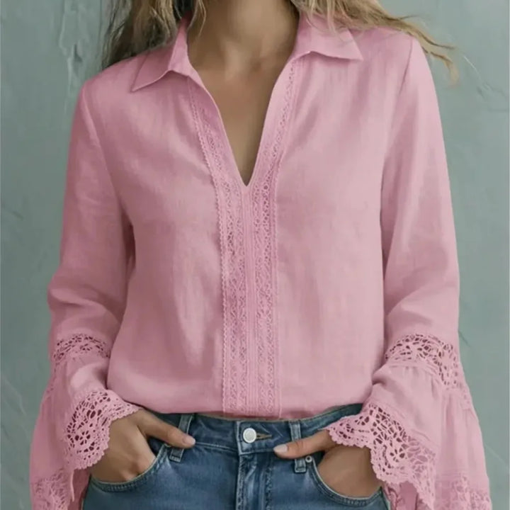 Rosalie Lace Trim Blouse