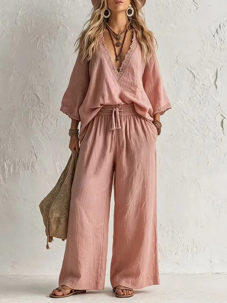 Selene Elegant Bohemian Two-Piece Set
