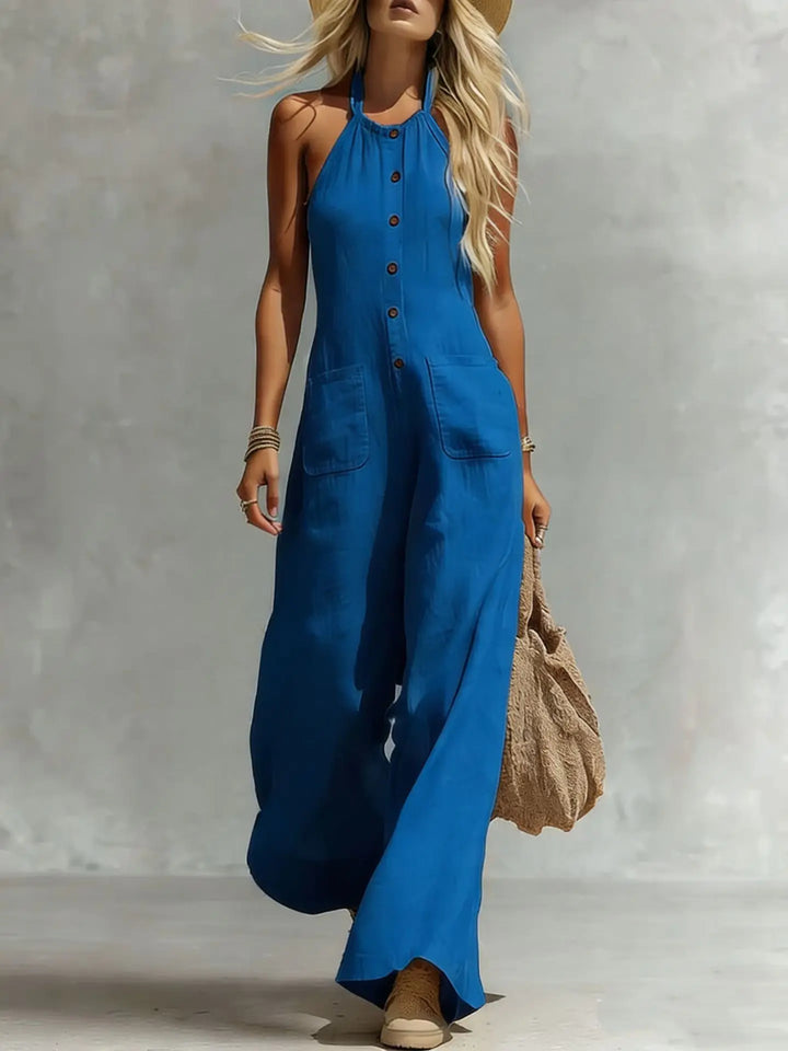Finley Halter Neck Pocket Jumpsuit