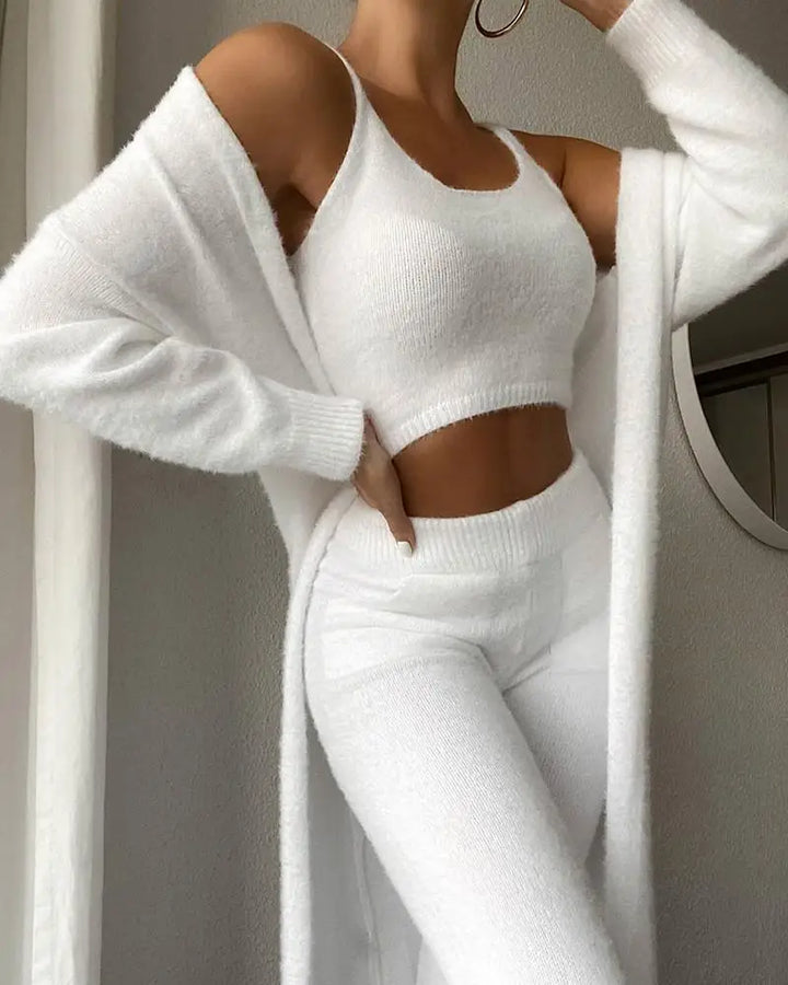 Rosalie Cozy Three-Piece Pajama Set
