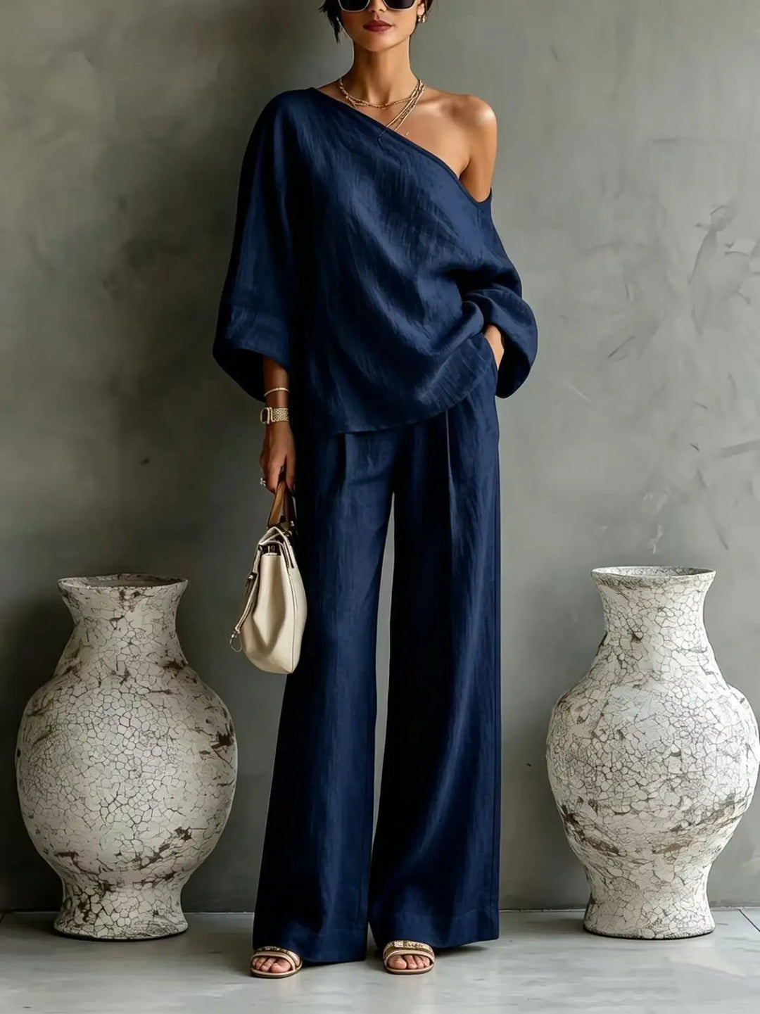 Thea One Shoulder Matching Set