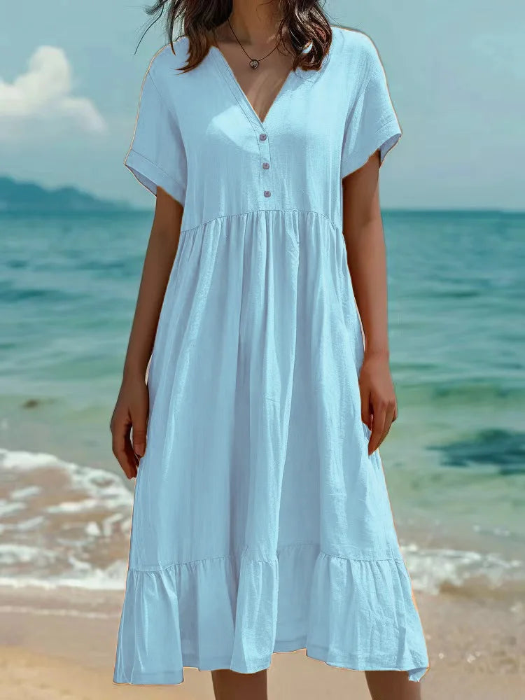 Sienna Button Front Maxi Dress