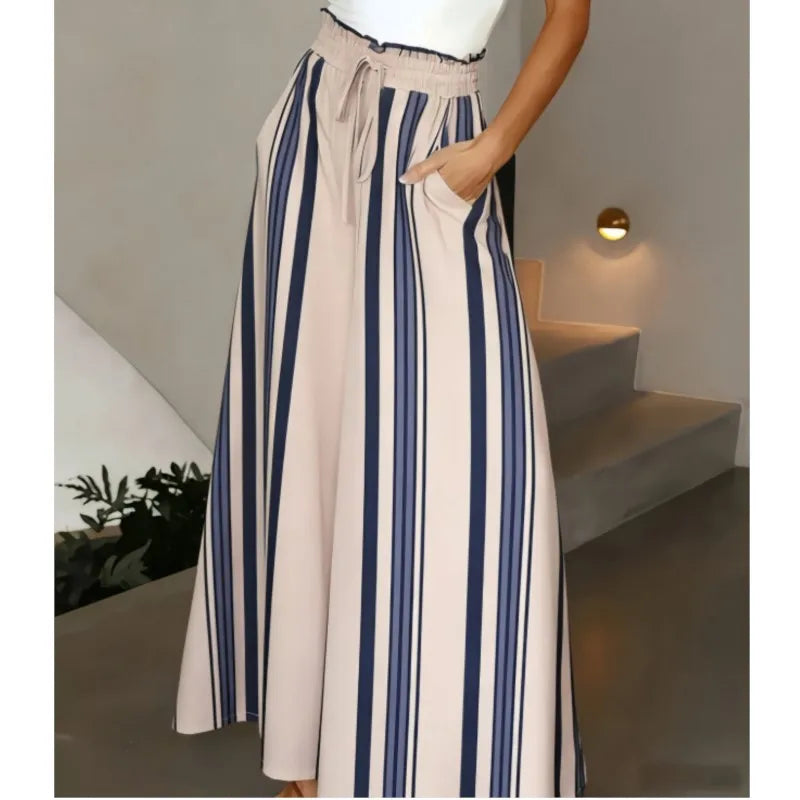 Faith Striped Palazzo Trouser