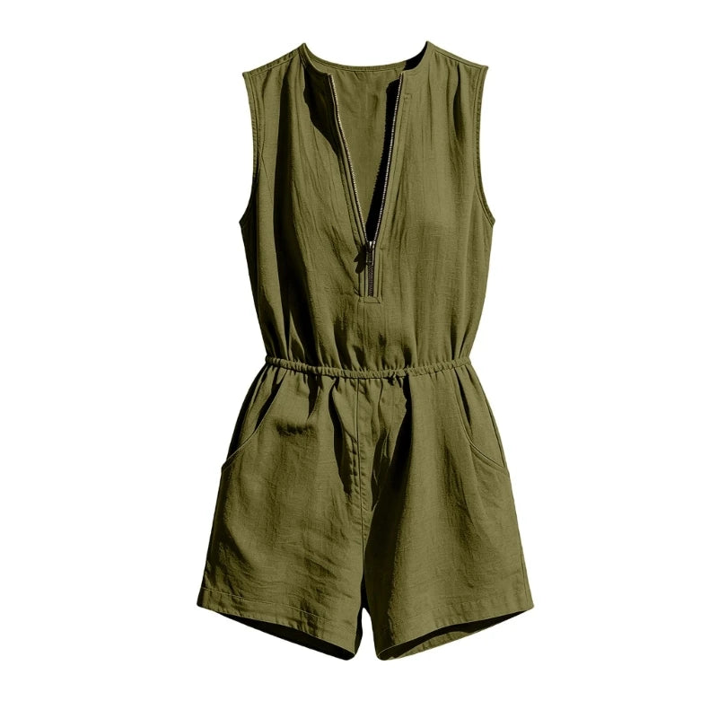 Bailey Relaxed Zip Front Romper
