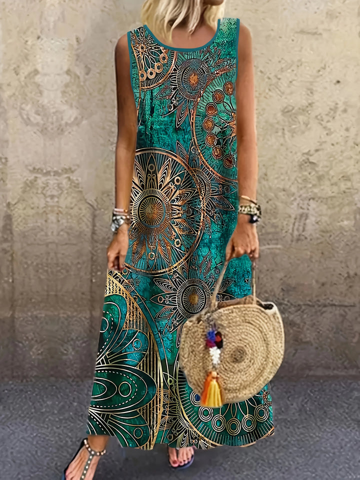 Estelle Boho Paisley Maxi Dress