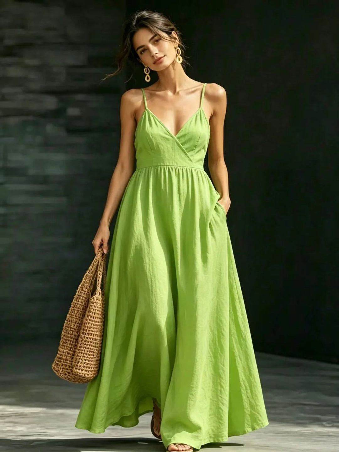 Isabelle Elegant Flowy Maxi Dress