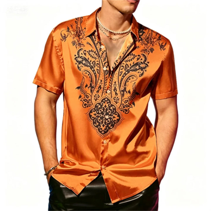 Colton Relaxed Fit Paisley Button Shirt