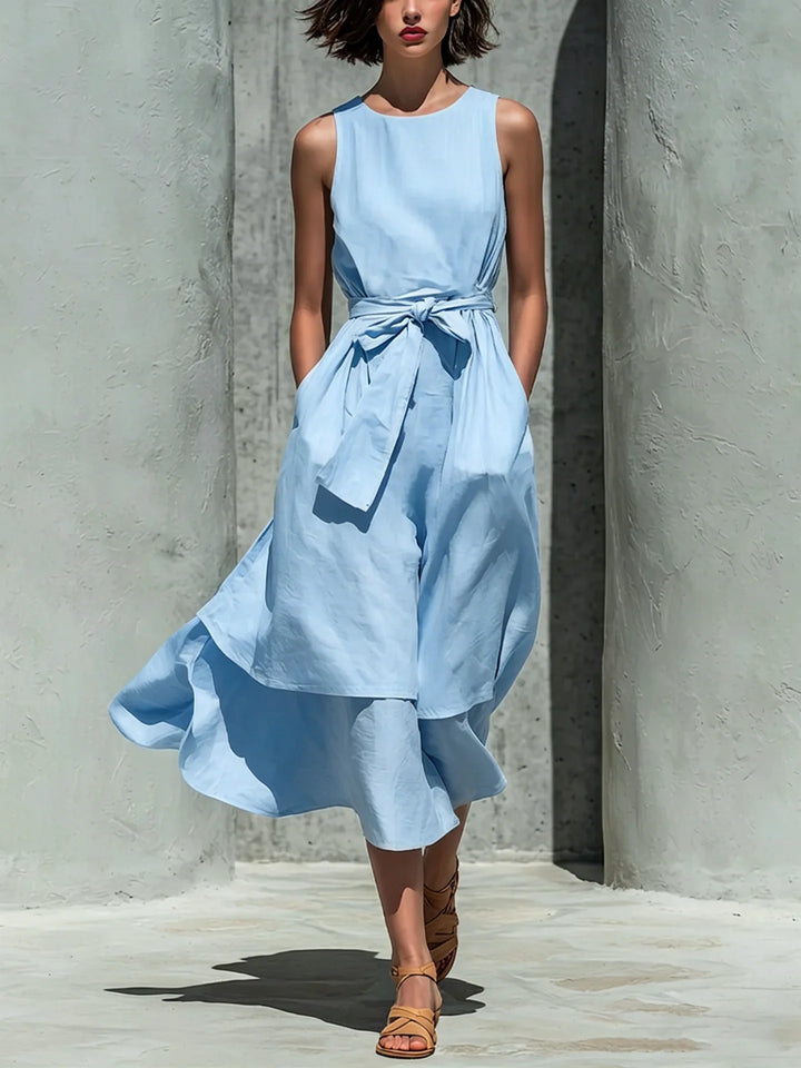 Caitlin Elegant Flowy Midi Dress