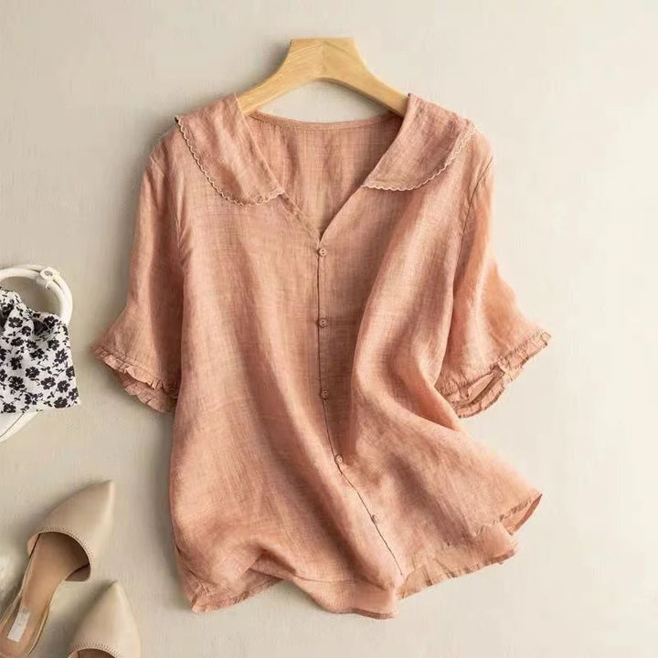 Vanessa Summer Linen Top