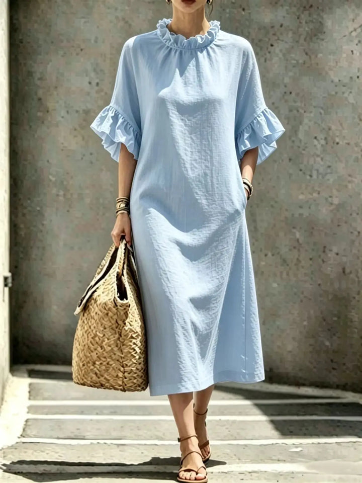 Rosalie Ruffle Sleeve Midi Dress