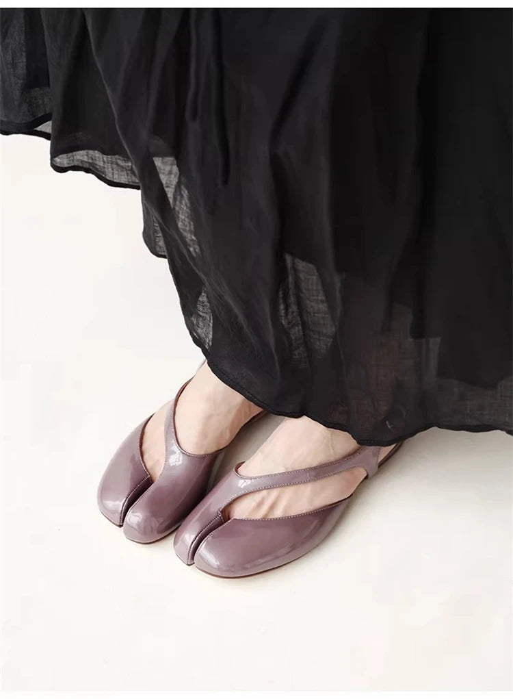 Rosalind Split Toe Slingback Flats