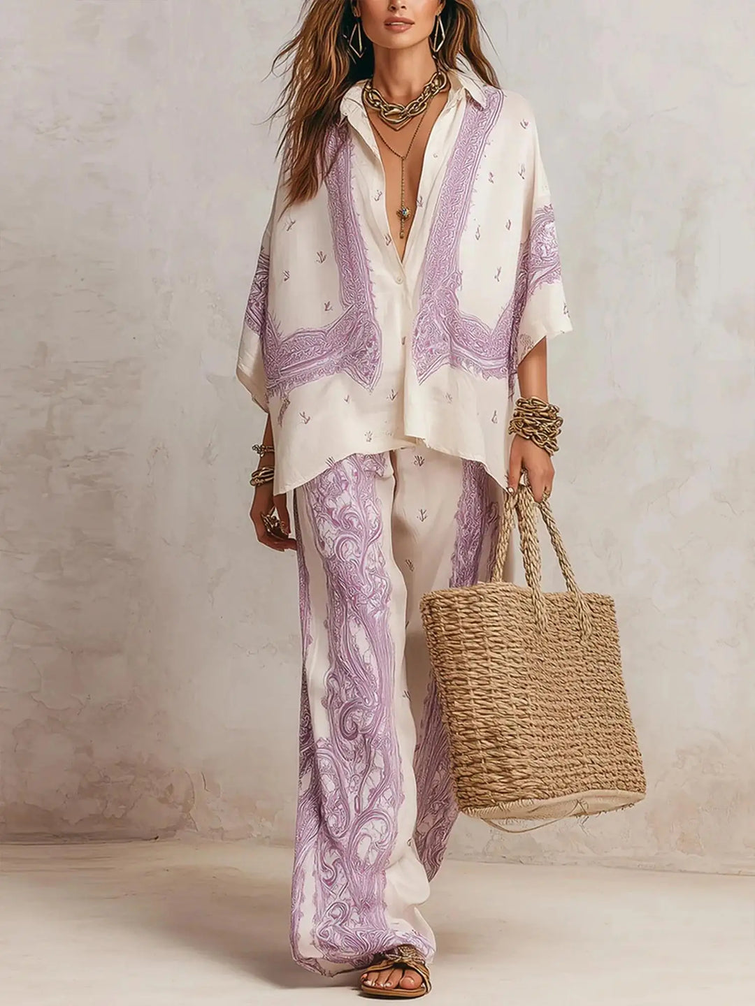 Juniper Elegant Wide Leg Matching Set