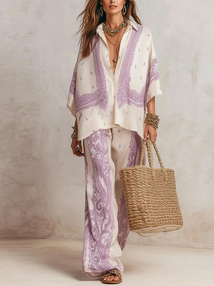 Juniper Elegant Wide Leg Matching Set