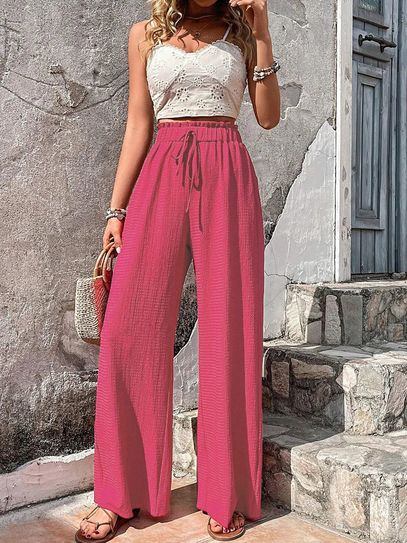 Aira High Waist Wide Leg Trousers