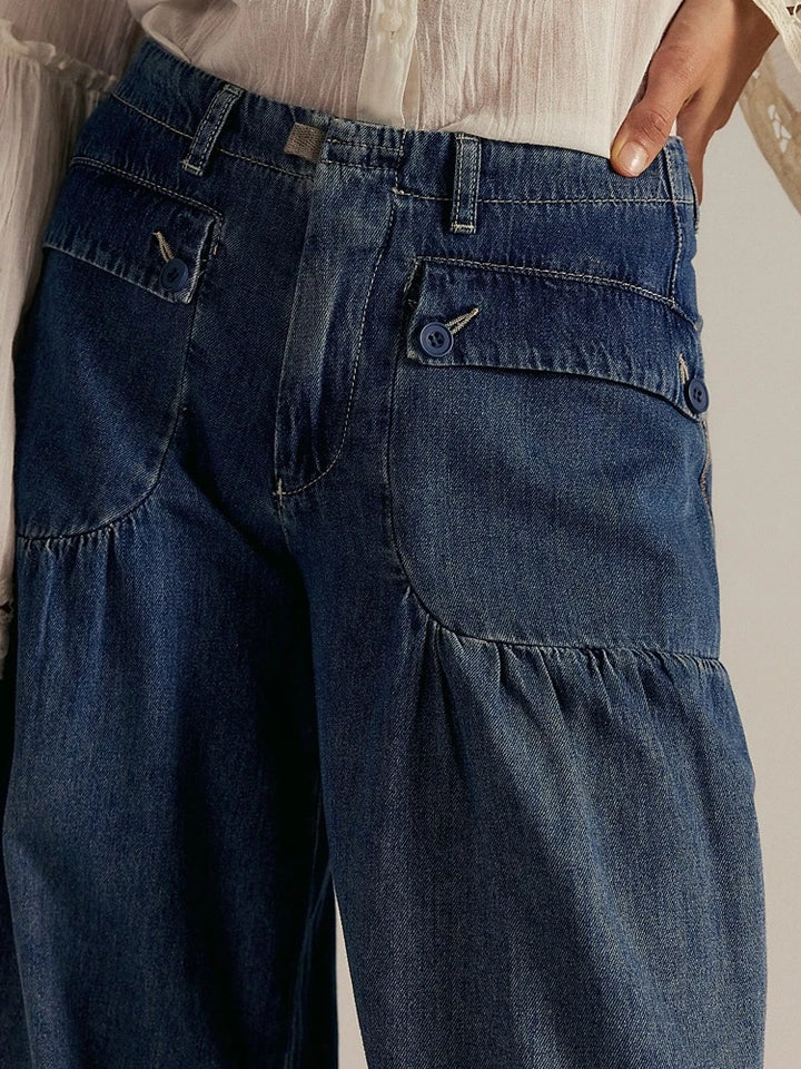 Tatum Adjustable Cuff Denim Jeans