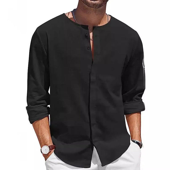 Carlson Linen Henley Summer Shirt