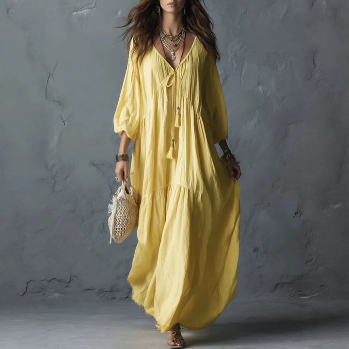 Krisalyn Tassel Tie Maxi Dress
